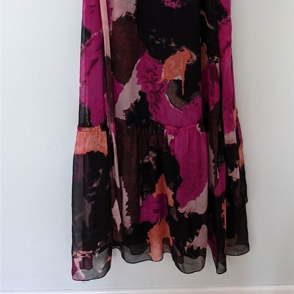 DVF Melania Silk Maxi Dress size 2 EUC - Picture 5 of 6